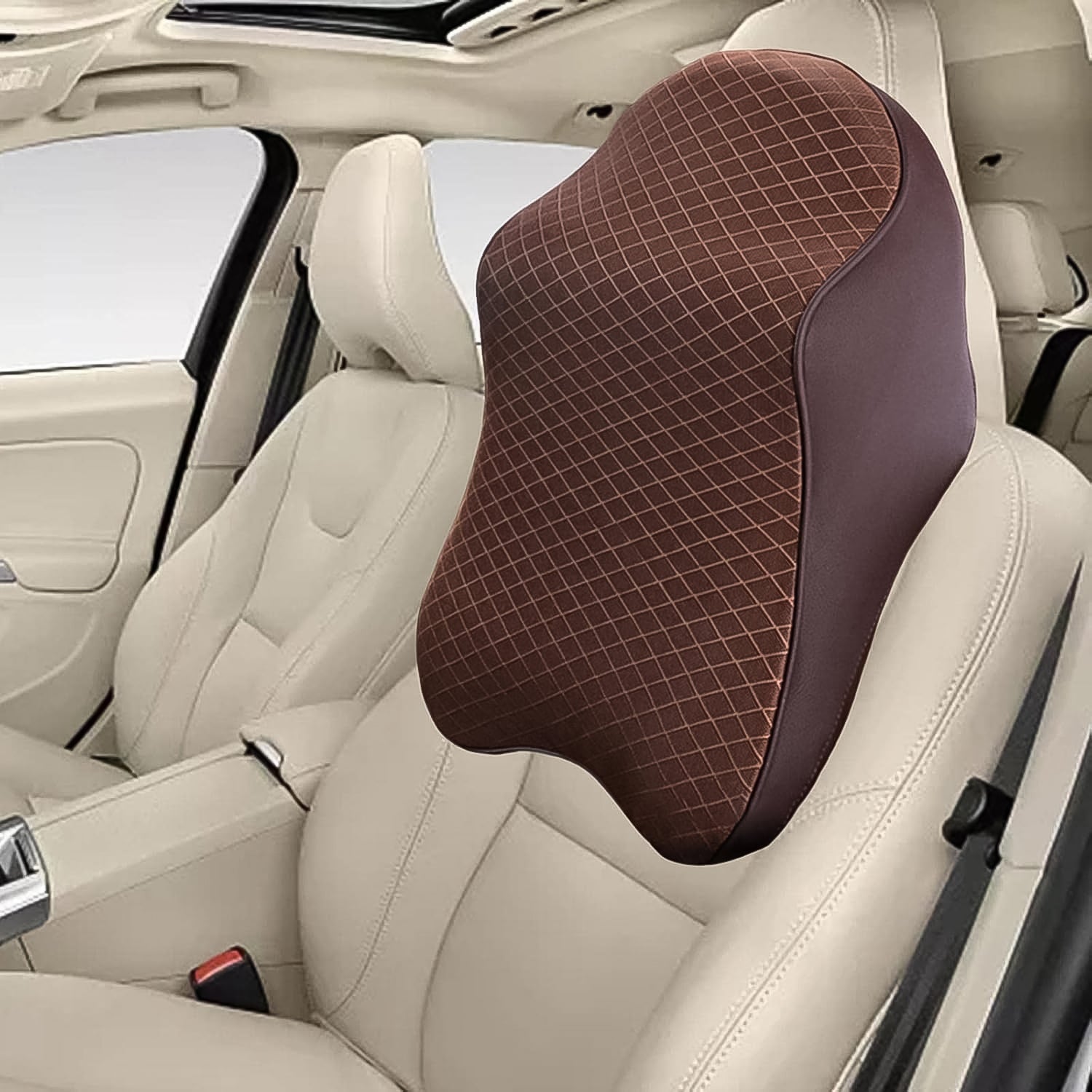 Say Goodbye to Neck Pain: Memory Foam Car Neck Pillow for Drivers (1 Pc, Mix Color) Say Goodbye to Neck Pain: Memory Foam Car Neck Pillow for Drivers (1 Pc, Mix Color)